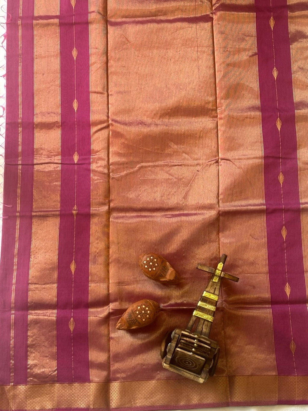 Rani Pink Maheshwari Silk Cotton Saree