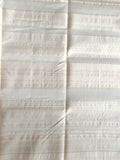 White & Gold Striped Maheshwari Silk Cotton Saree