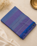 Royal Blue & Lavendar Maheshwari Silk Cotton Saree